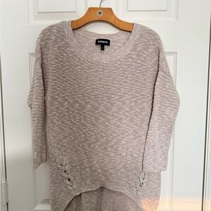 Express Women's Soft Beige Sweater